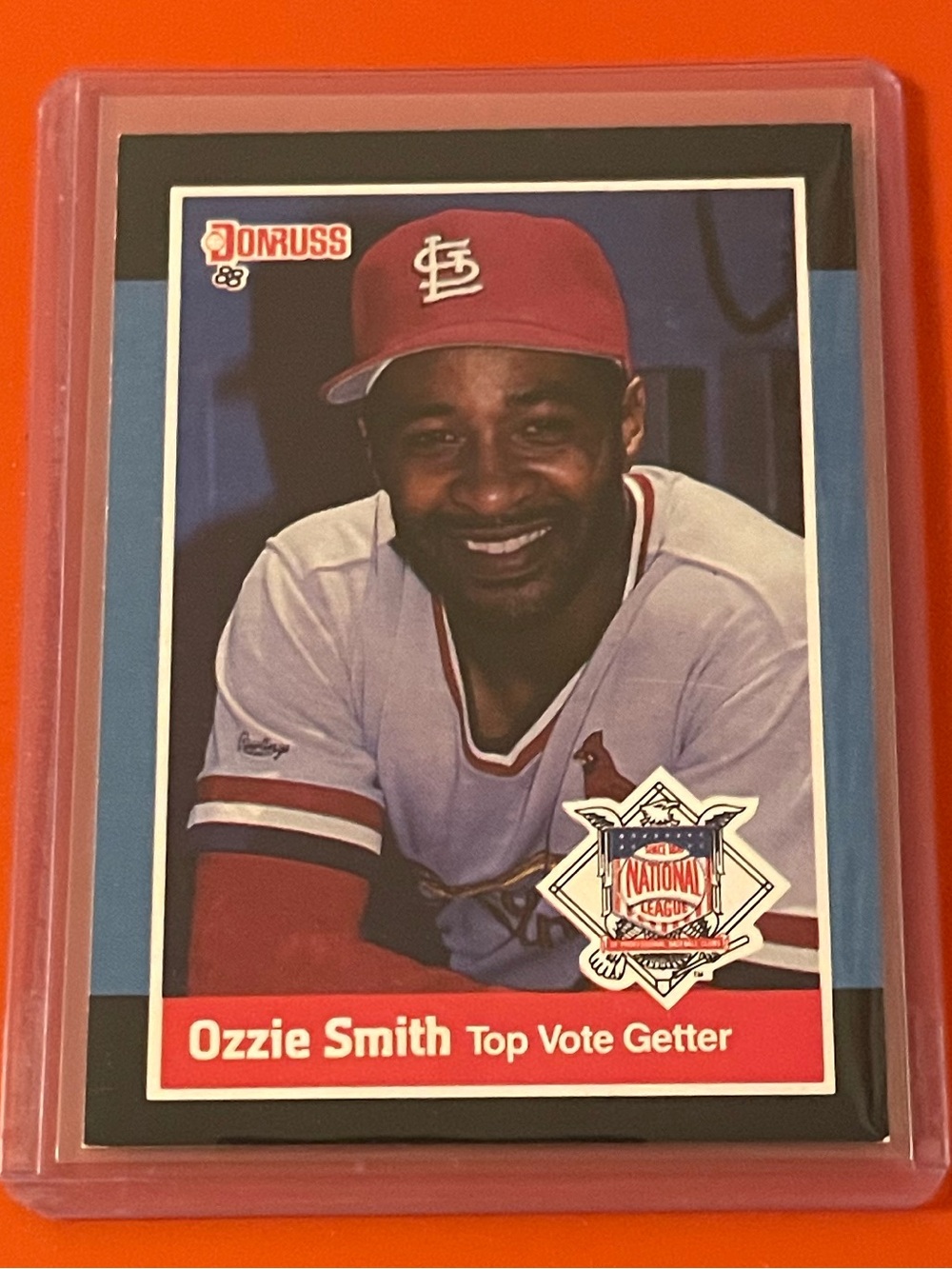 Ozzie Smith #63 [Top Vote Getter] 1988 Donruss Baseball Trading Card